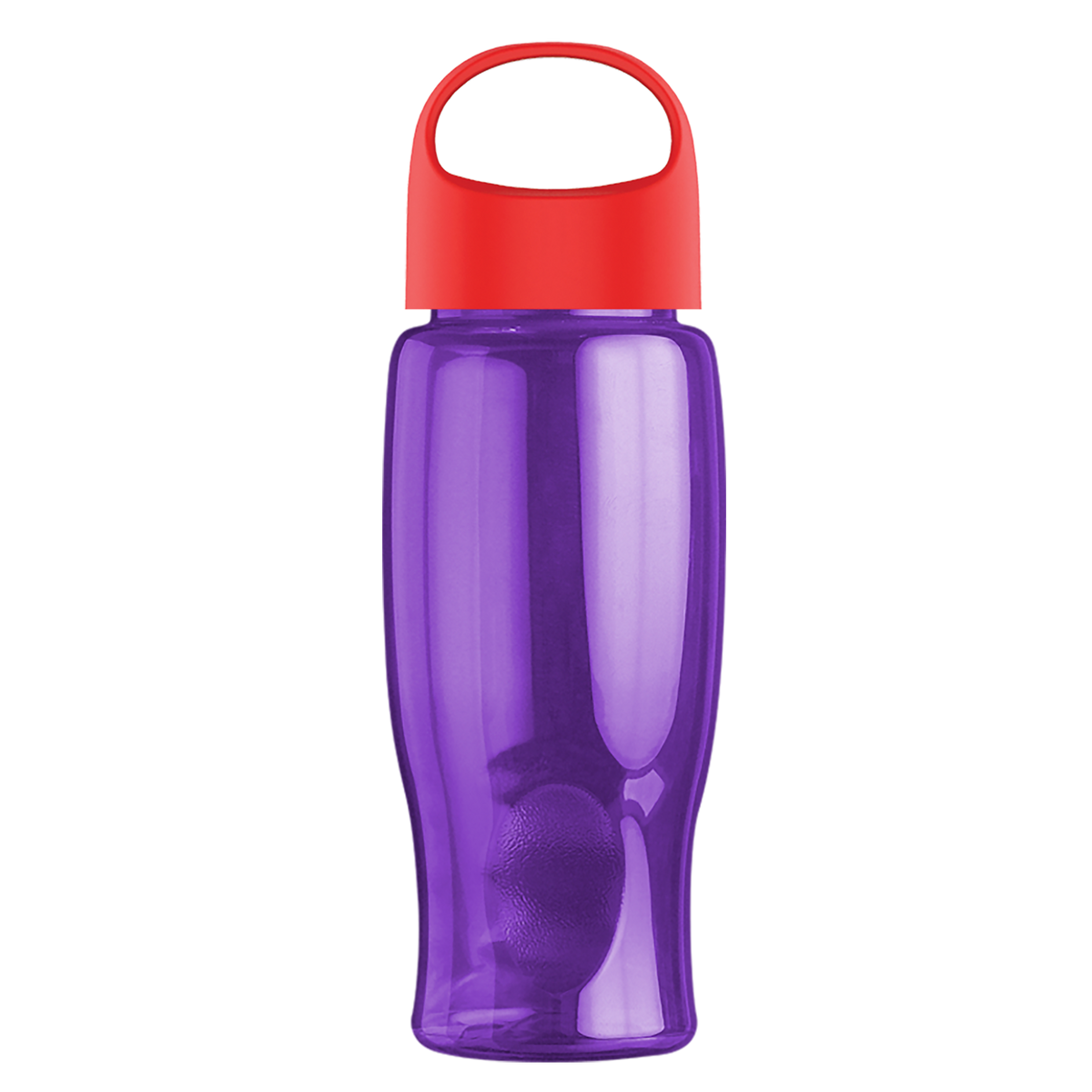 Custom logo Poly+ Bottle with Oval Crest Lid - 27 oz.