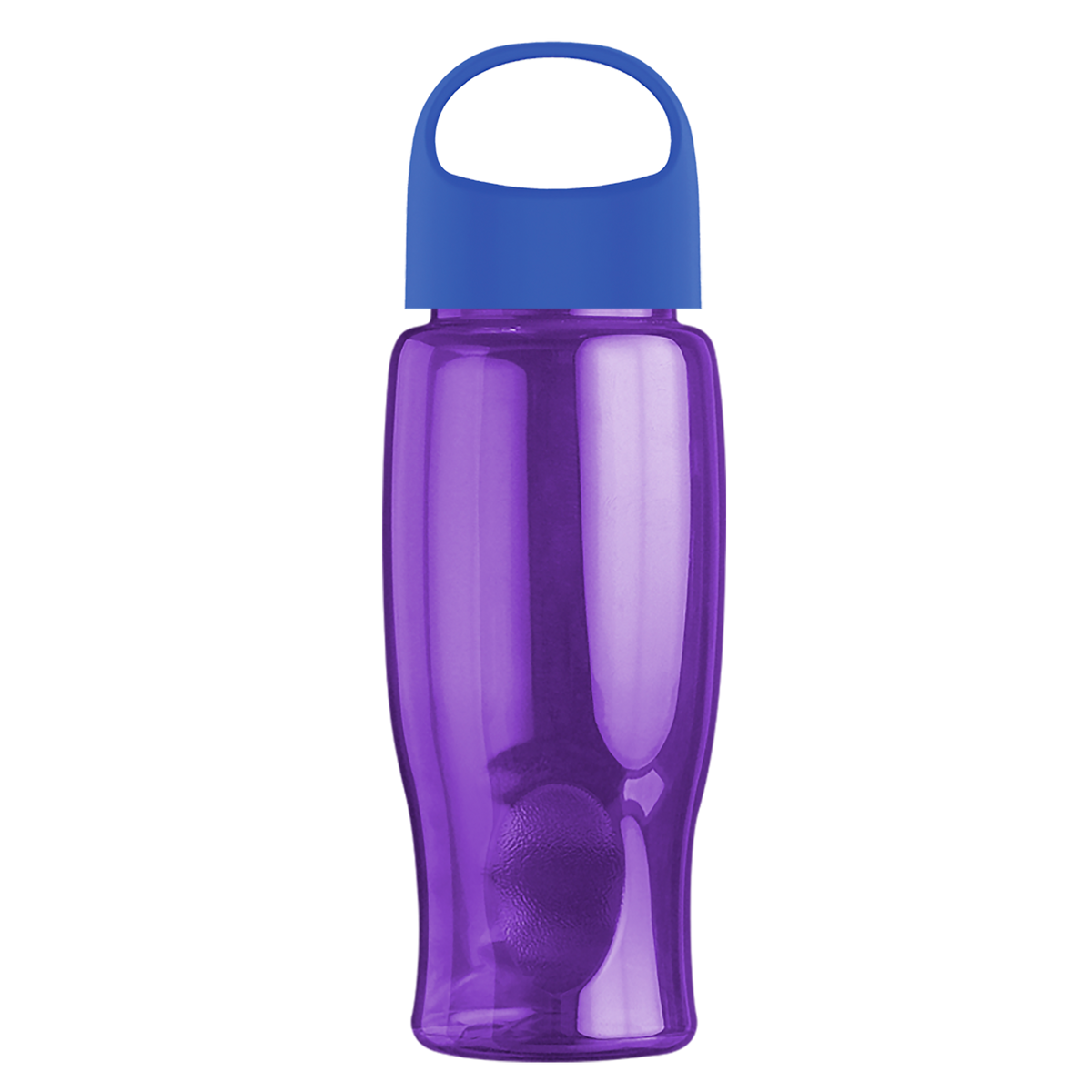 Custom logo Poly+ Bottle with Oval Crest Lid - 27 oz.