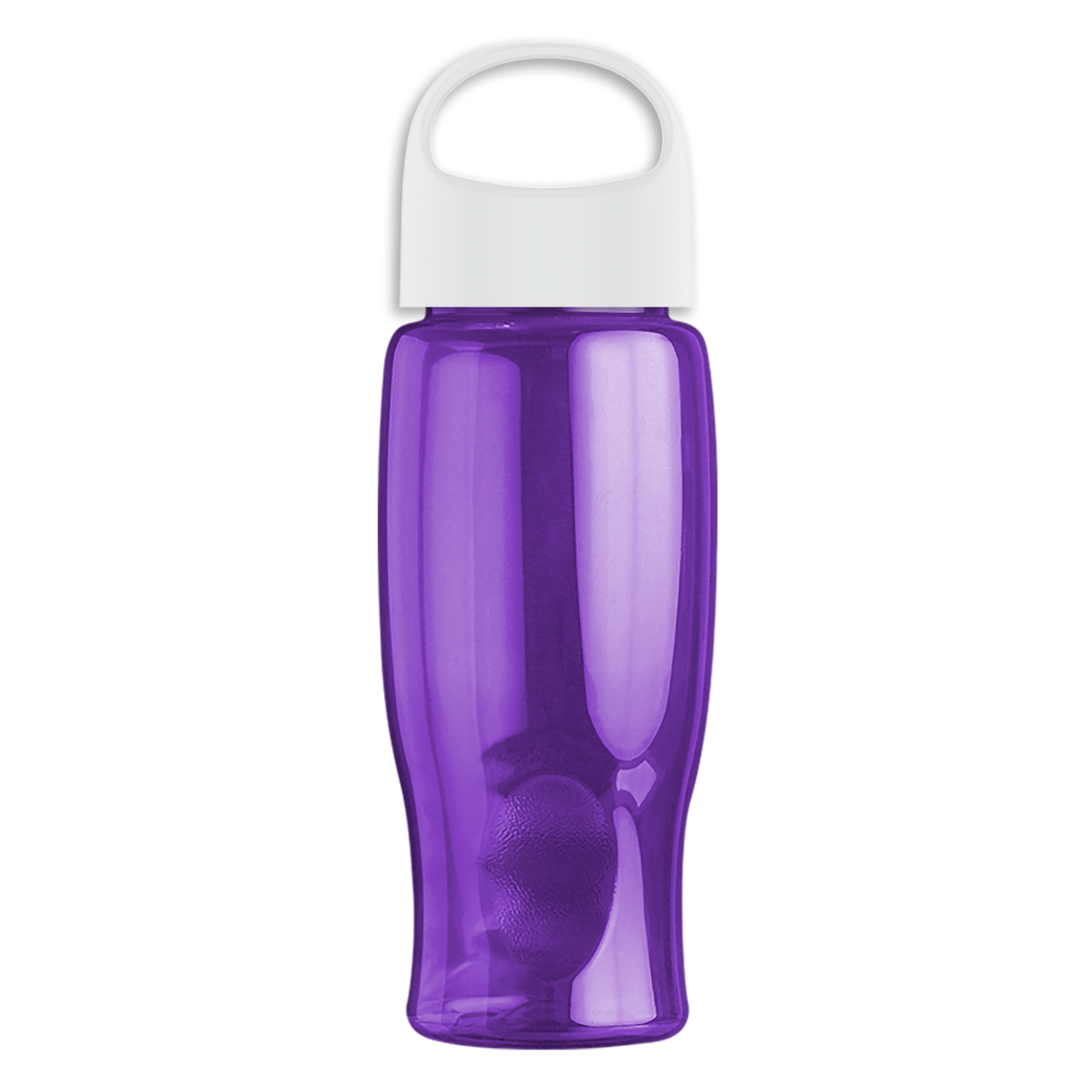 Custom logo Poly+ Bottle with Oval Crest Lid - 27 oz.