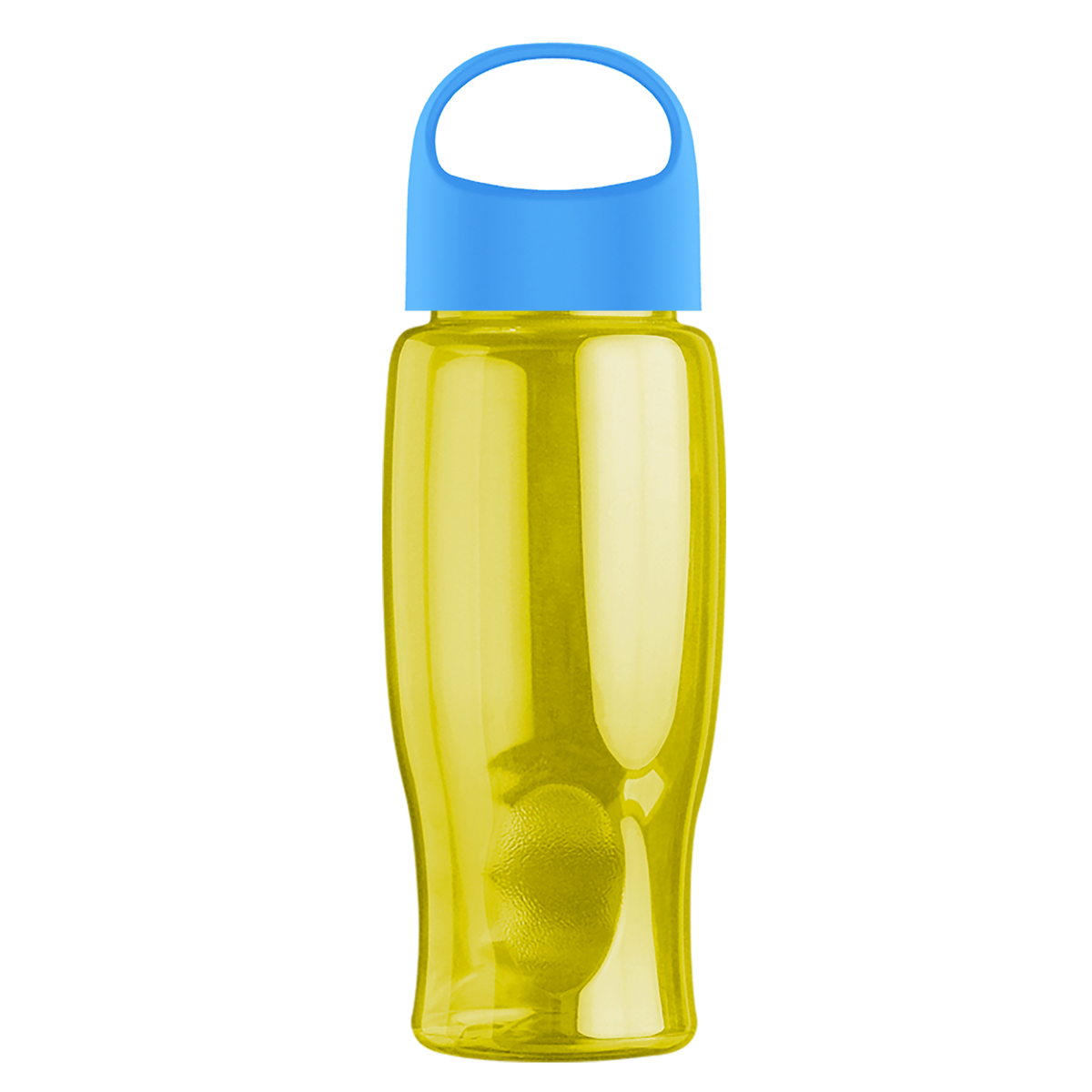 Custom logo Poly+ Bottle with Oval Crest Lid - 27 oz.