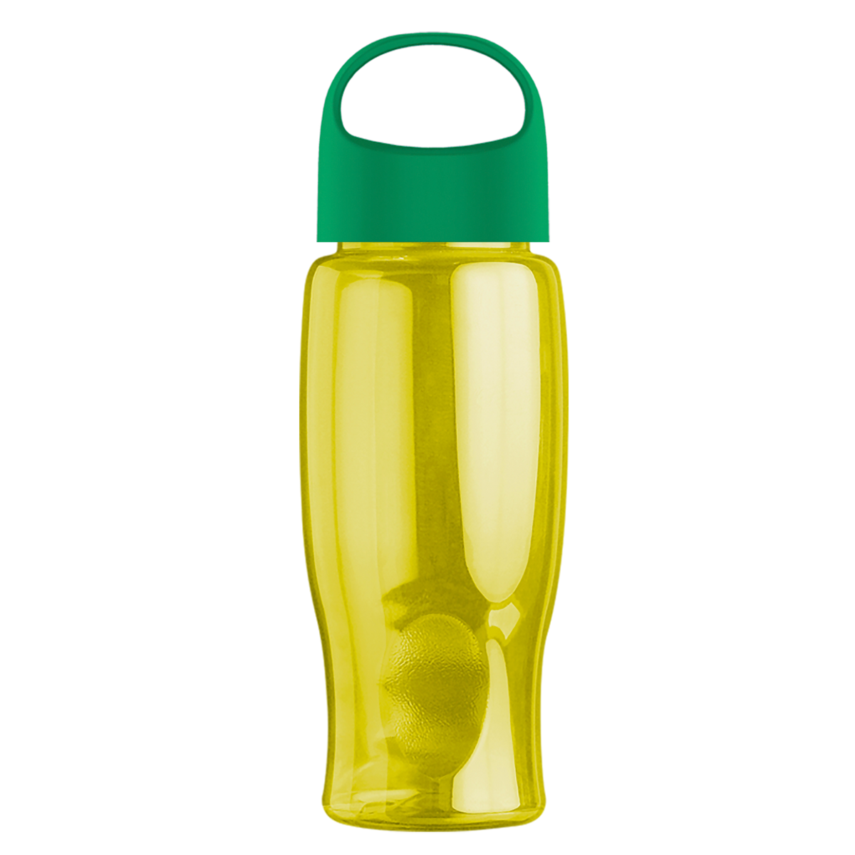 Custom logo Poly+ Bottle with Oval Crest Lid - 27 oz.