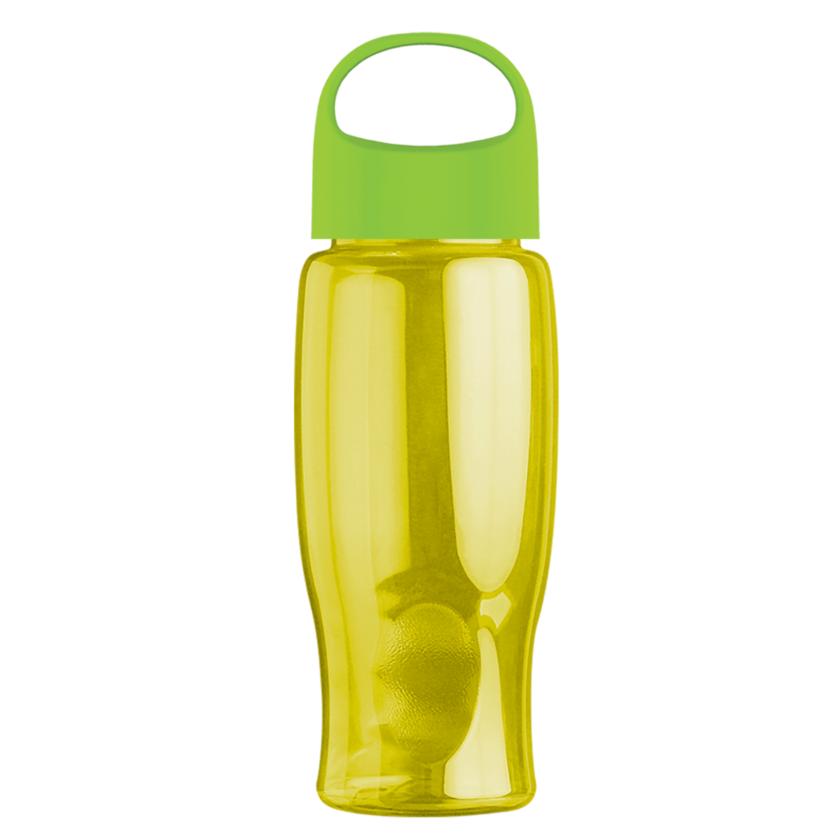 Custom logo Poly+ Bottle with Oval Crest Lid - 27 oz.