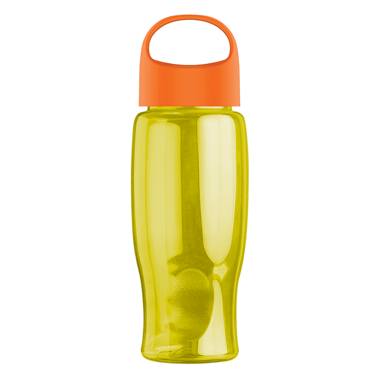 Custom logo Poly+ Bottle with Oval Crest Lid - 27 oz.