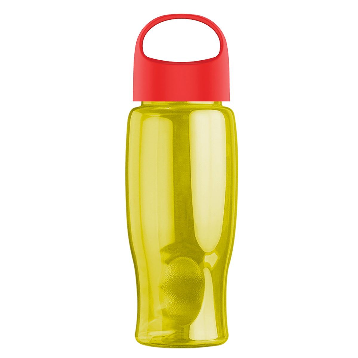 Custom logo Poly+ Bottle with Oval Crest Lid - 27 oz.