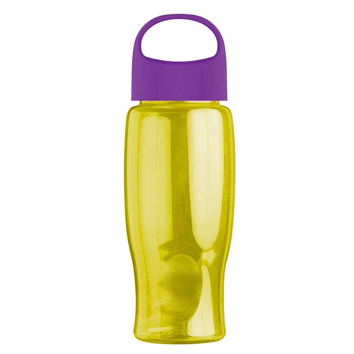 Custom logo Poly+ Bottle with Oval Crest Lid - 27 oz.