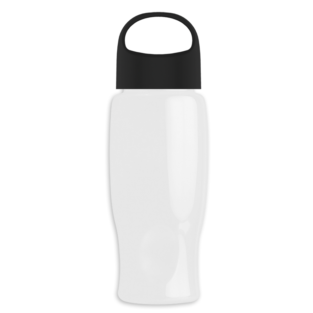 Custom logo Poly+ Bottle with Oval Crest Lid - 27 oz.