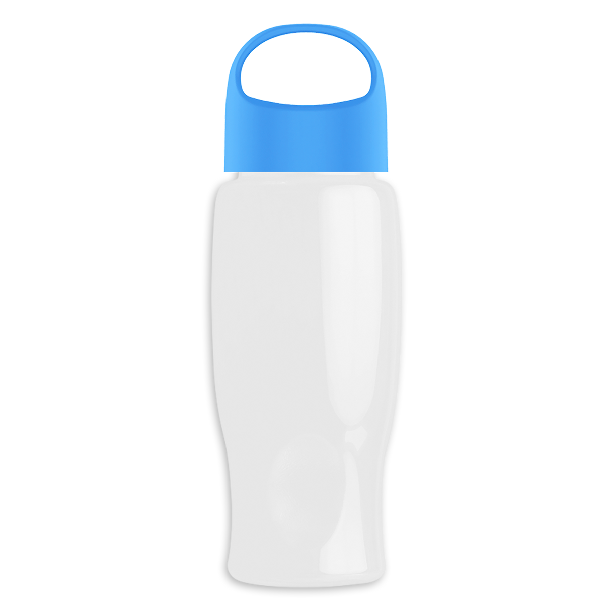 Custom logo Poly+ Bottle with Oval Crest Lid - 27 oz.