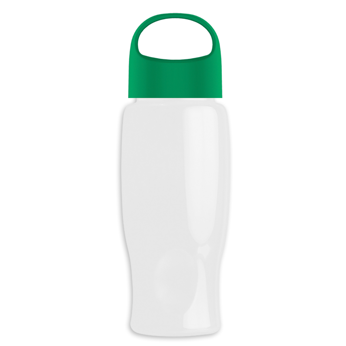 Custom logo Poly+ Bottle with Oval Crest Lid - 27 oz.