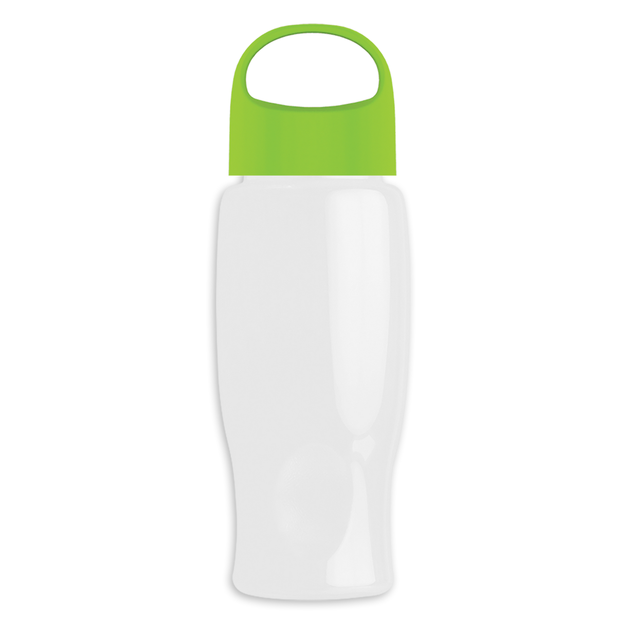 Custom logo Poly+ Bottle with Oval Crest Lid - 27 oz.