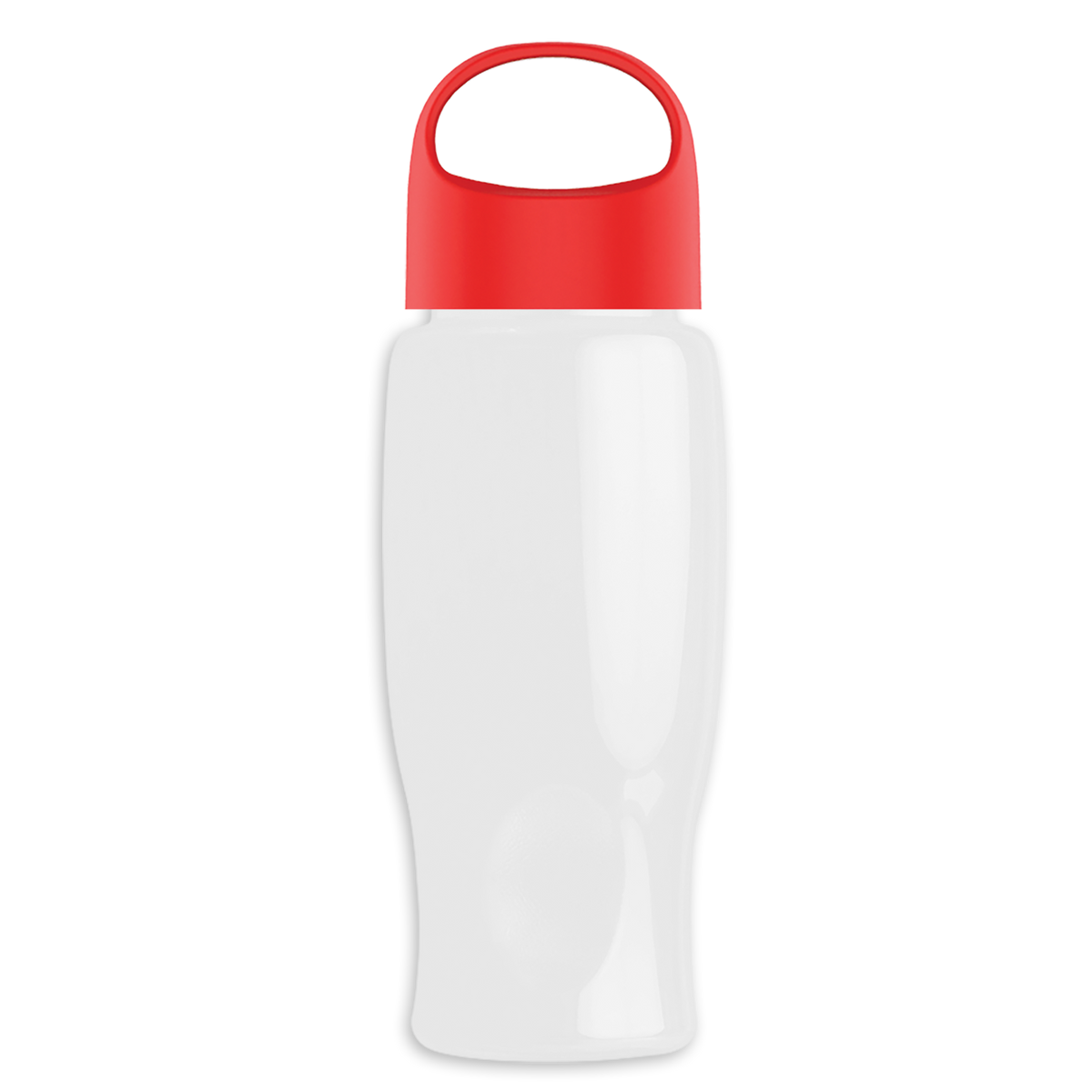 Custom logo Poly+ Bottle with Oval Crest Lid - 27 oz.