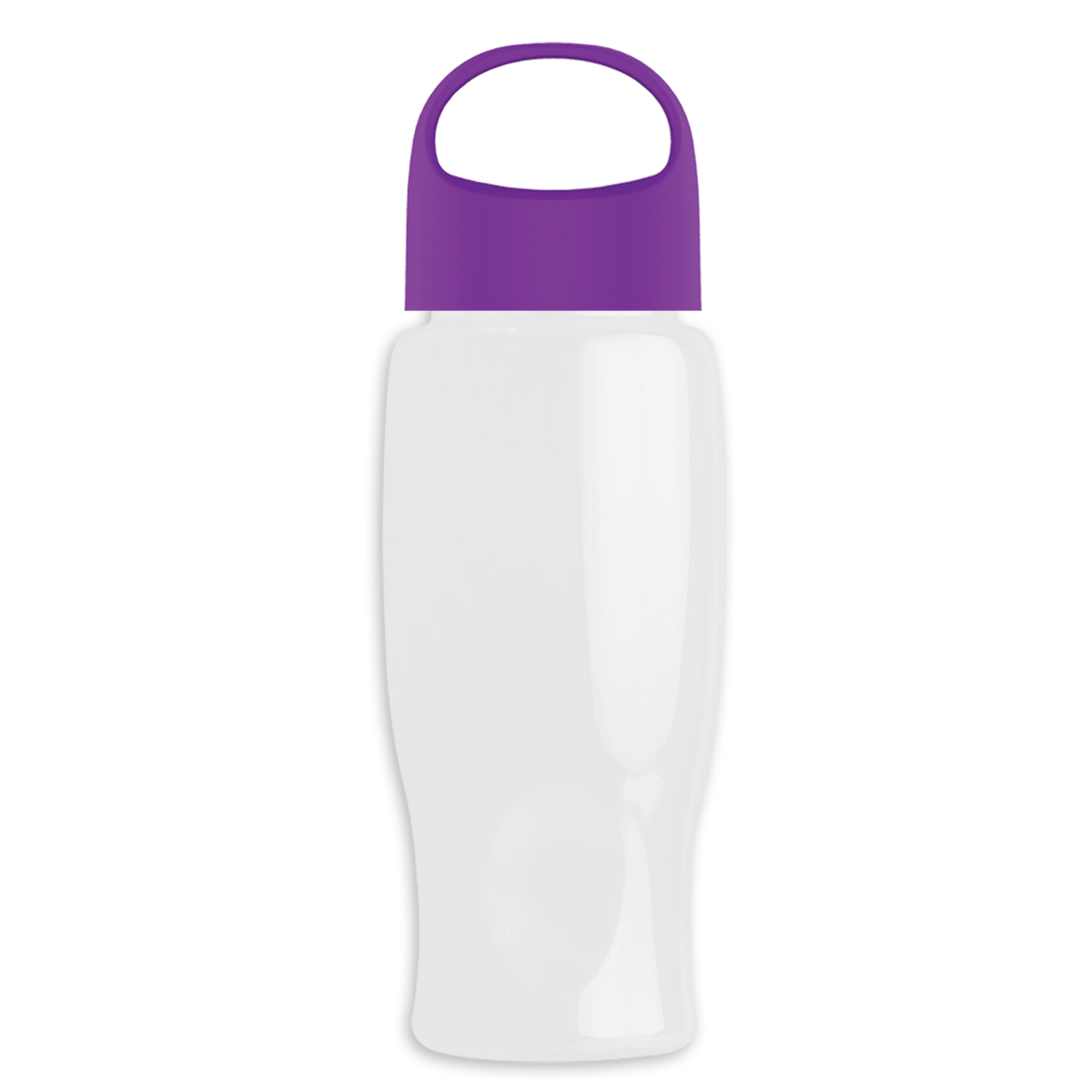 Custom logo Poly+ Bottle with Oval Crest Lid - 27 oz.