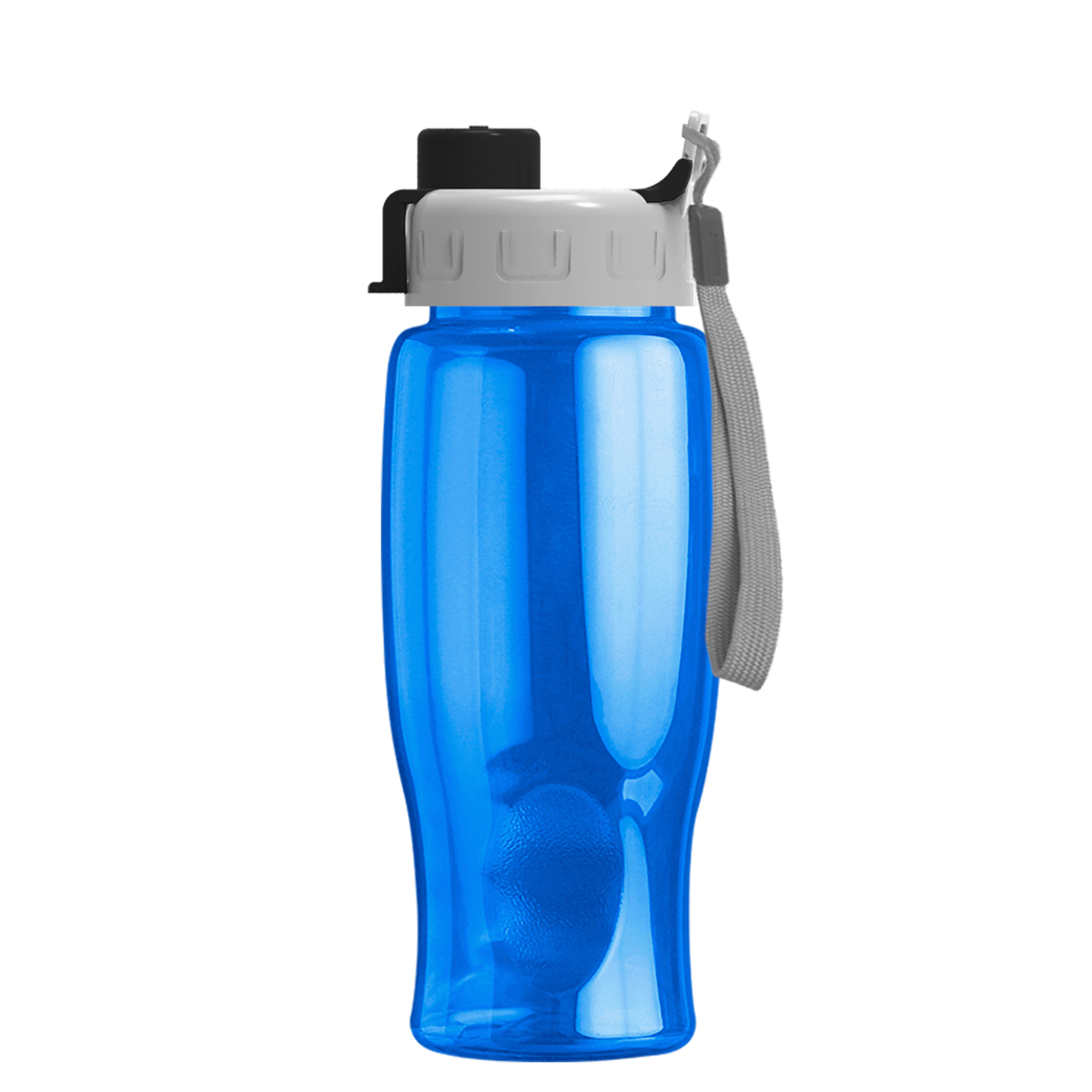 Custom logo Poly+ Bottle with Quick-Snap Lid - 27 oz.