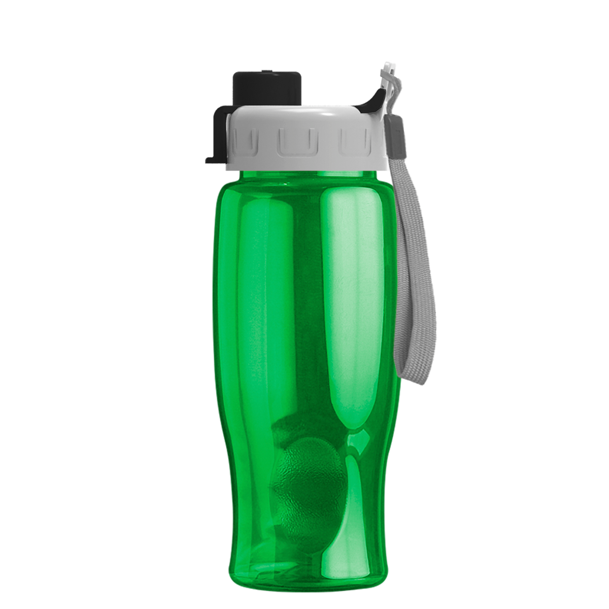 Custom logo Poly+ Bottle with Quick-Snap Lid - 27 oz.