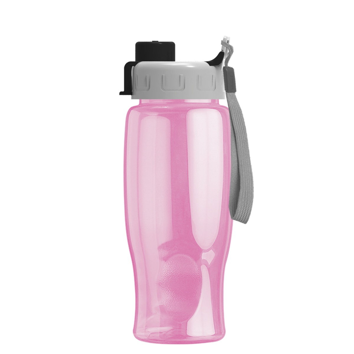 Custom logo Poly+ Bottle with Quick-Snap Lid - 27 oz.