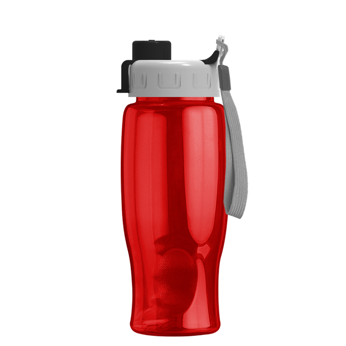 Custom logo Poly+ Bottle with Quick-Snap Lid - 27 oz.