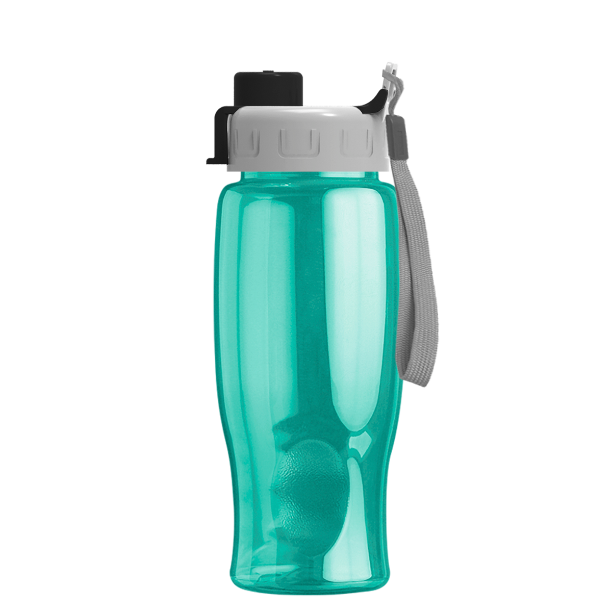 Custom logo Poly+ Bottle with Quick-Snap Lid - 27 oz.