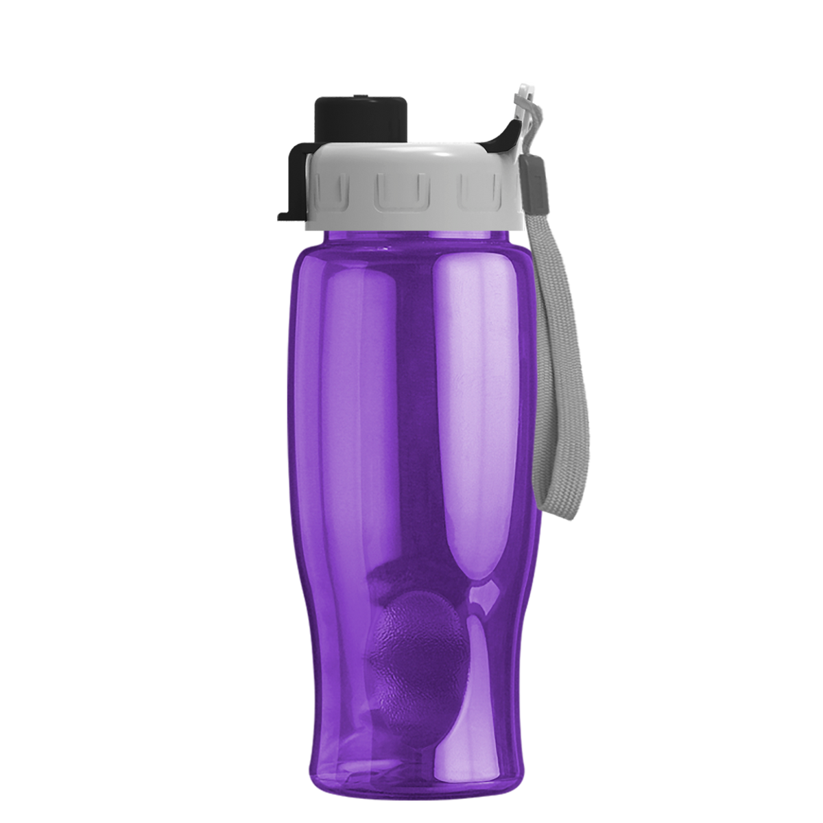 Custom logo Poly+ Bottle with Quick-Snap Lid - 27 oz.