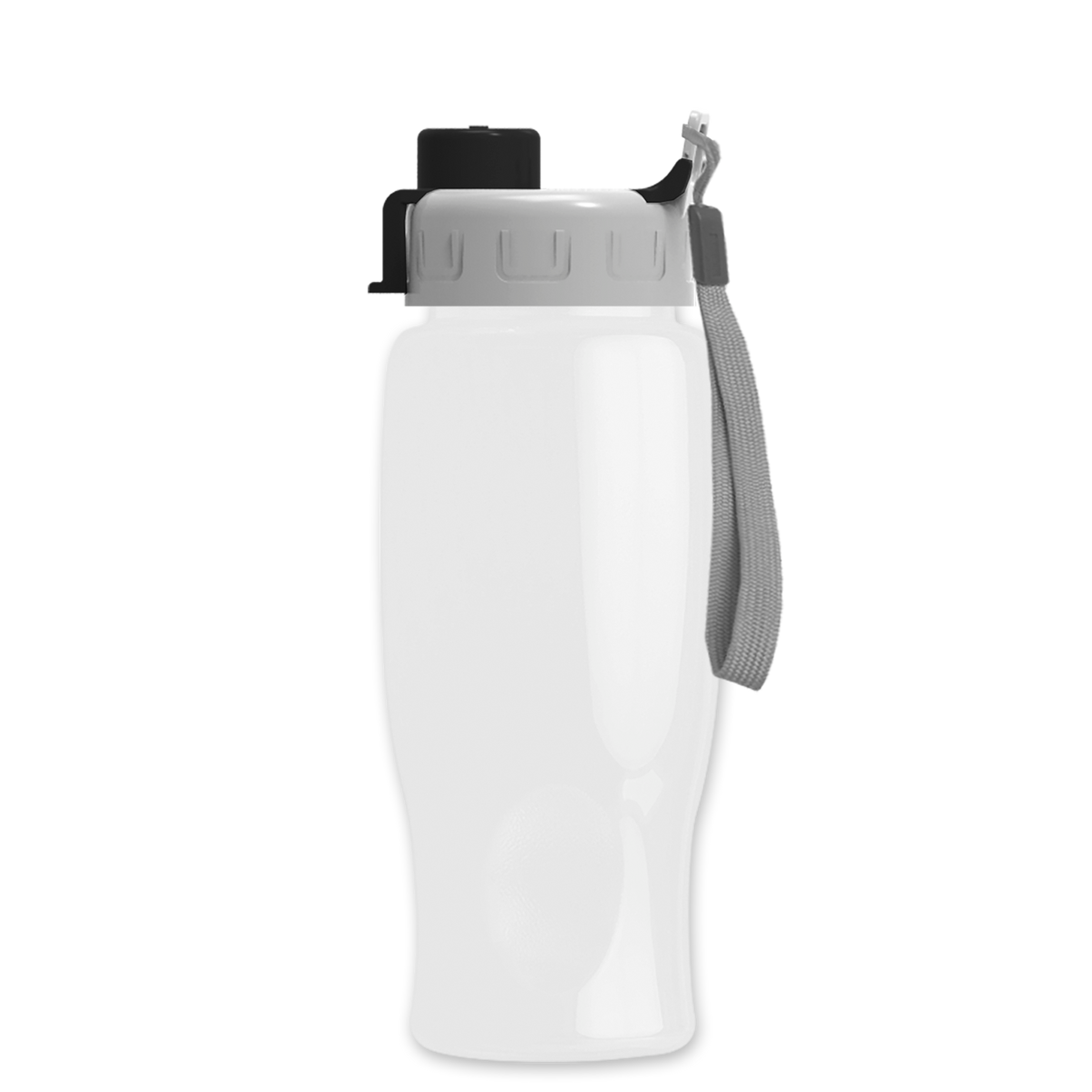 Custom logo Poly+ Bottle with Quick-Snap Lid - 27 oz.