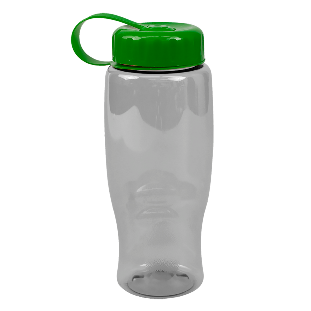 Custom logo Poly+ Bottle with Tethered Lid - 27 oz.