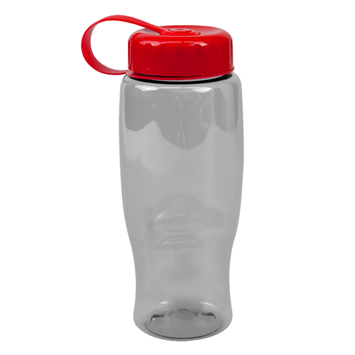 Custom logo Poly+ Bottle with Tethered Lid - 27 oz.