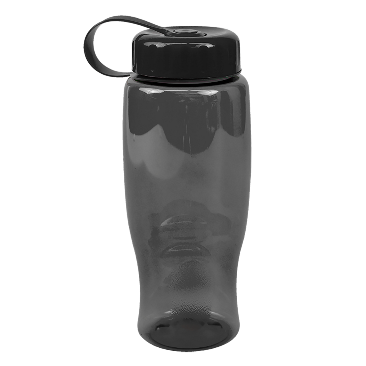 Custom logo Poly+ Bottle with Tethered Lid - 27 oz.