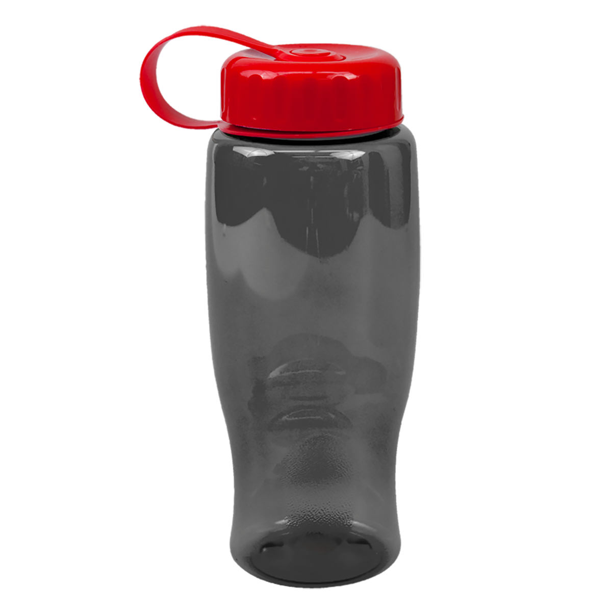 Custom logo Poly+ Bottle with Tethered Lid - 27 oz.