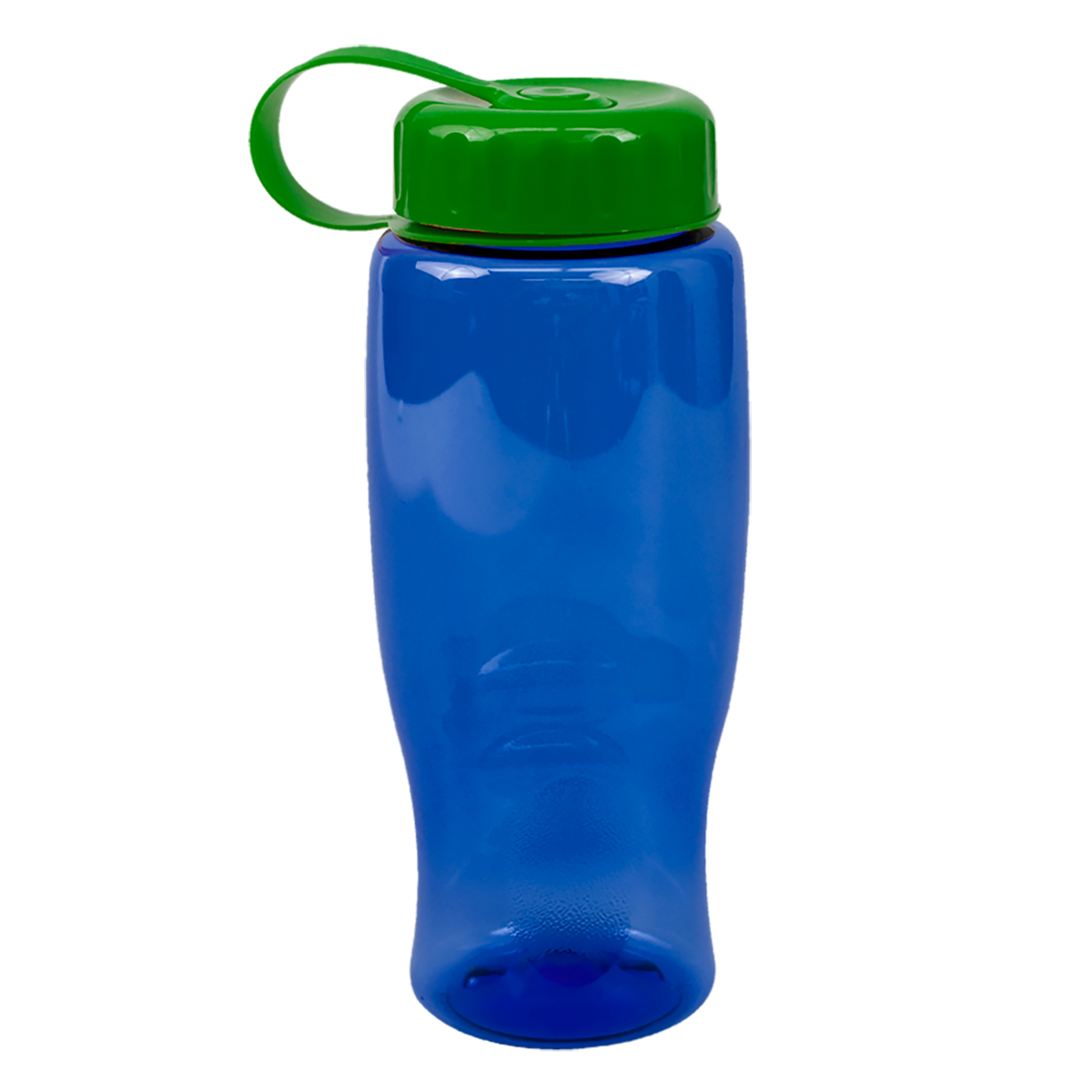 Custom logo Poly+ Bottle with Tethered Lid - 27 oz.