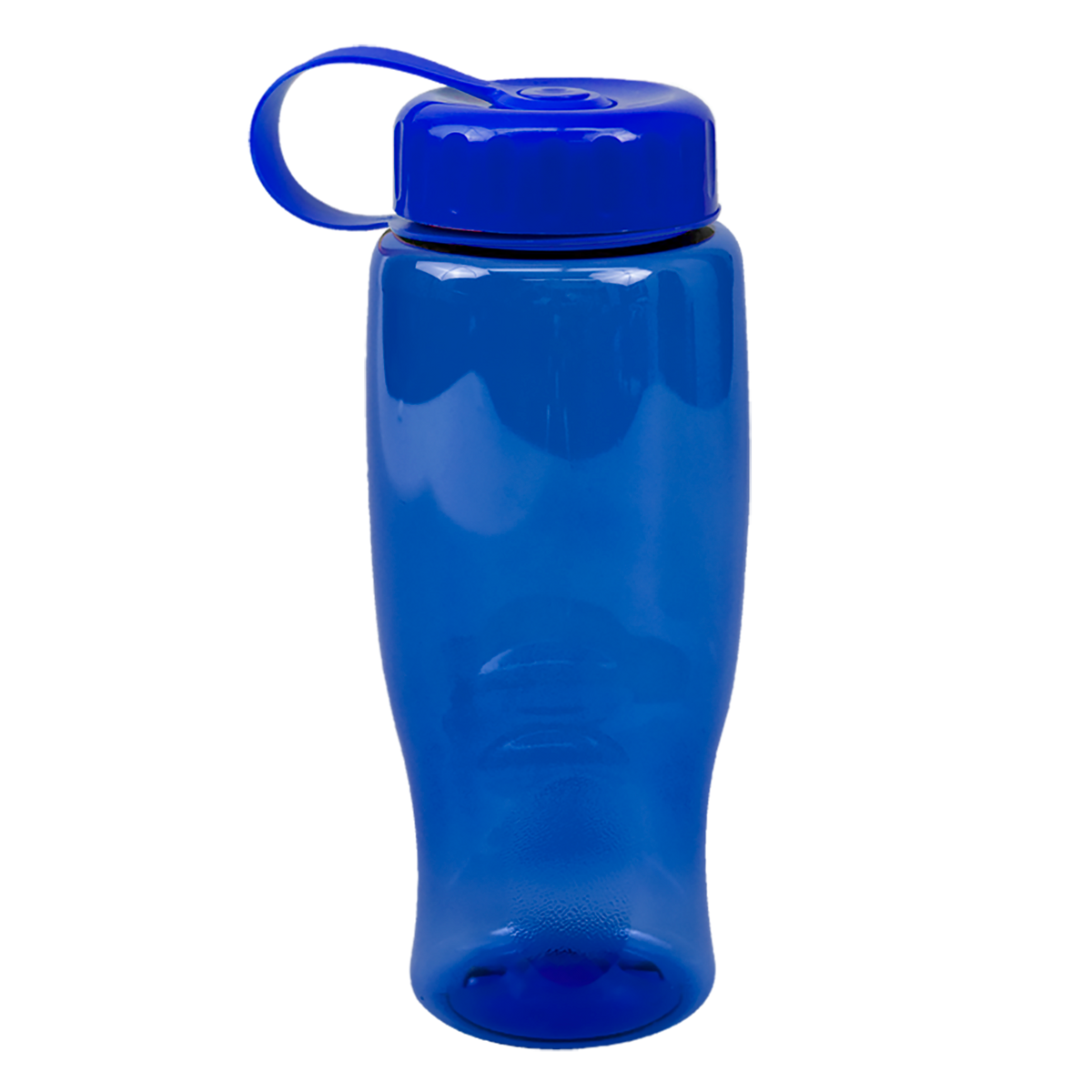 Custom logo Poly+ Bottle with Tethered Lid - 27 oz.