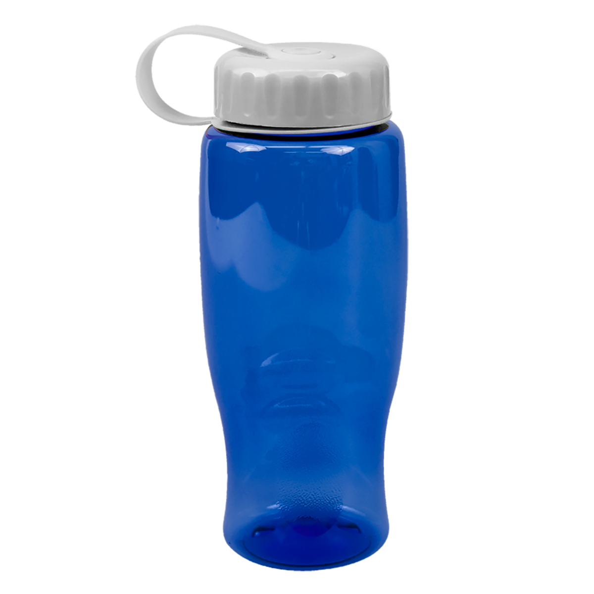 Custom logo Poly+ Bottle with Tethered Lid - 27 oz.