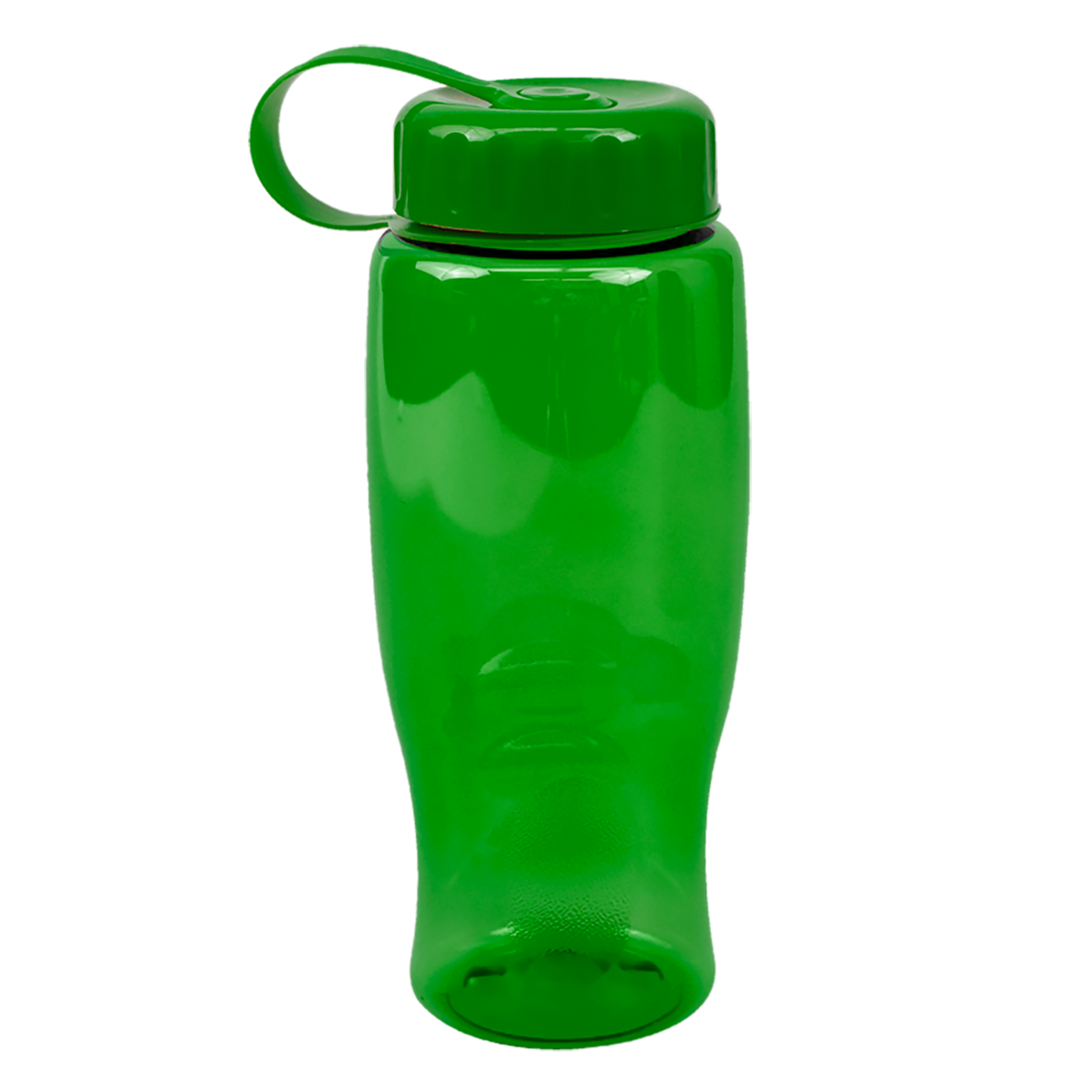 Custom logo Poly+ Bottle with Tethered Lid - 27 oz.