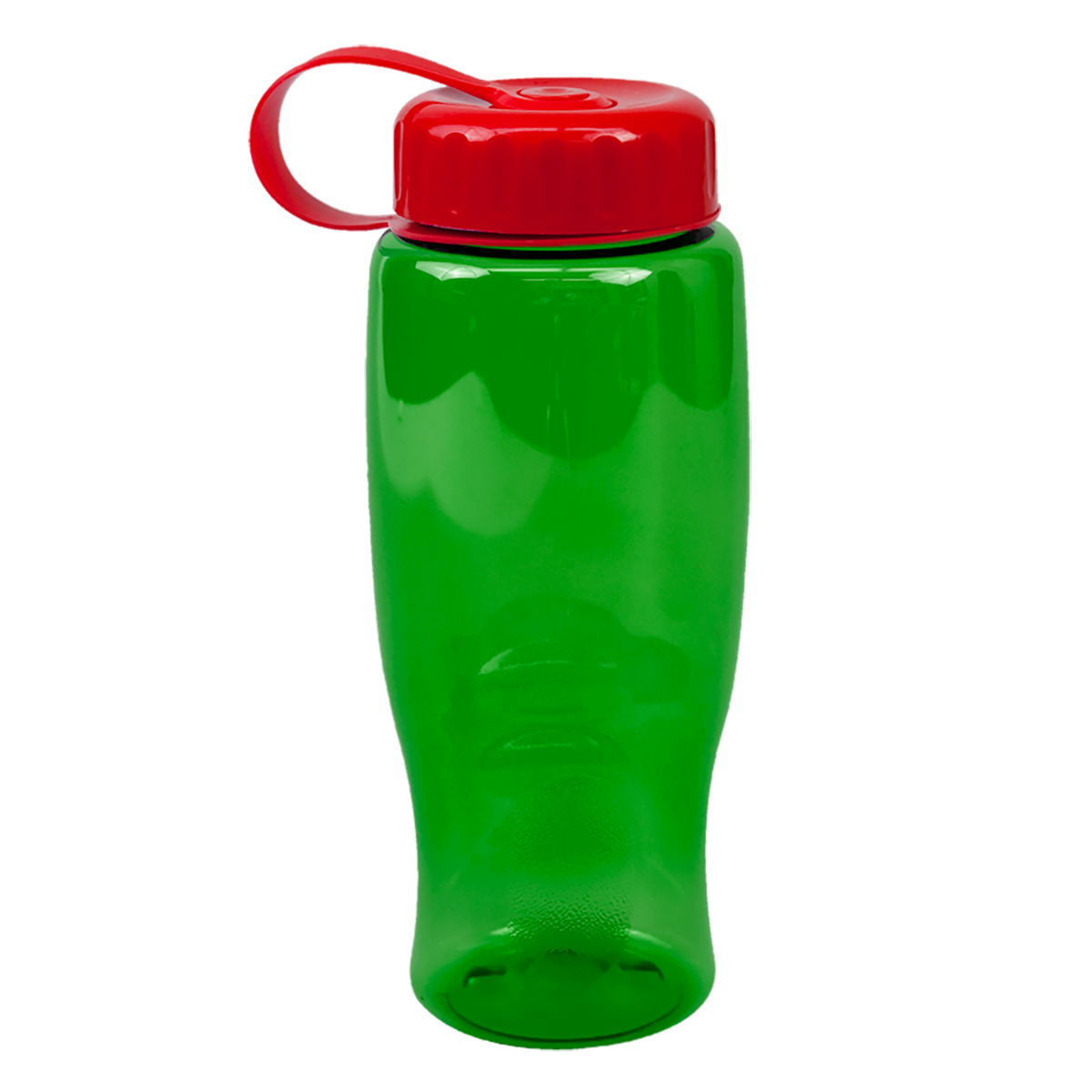 Custom logo Poly+ Bottle with Tethered Lid - 27 oz.