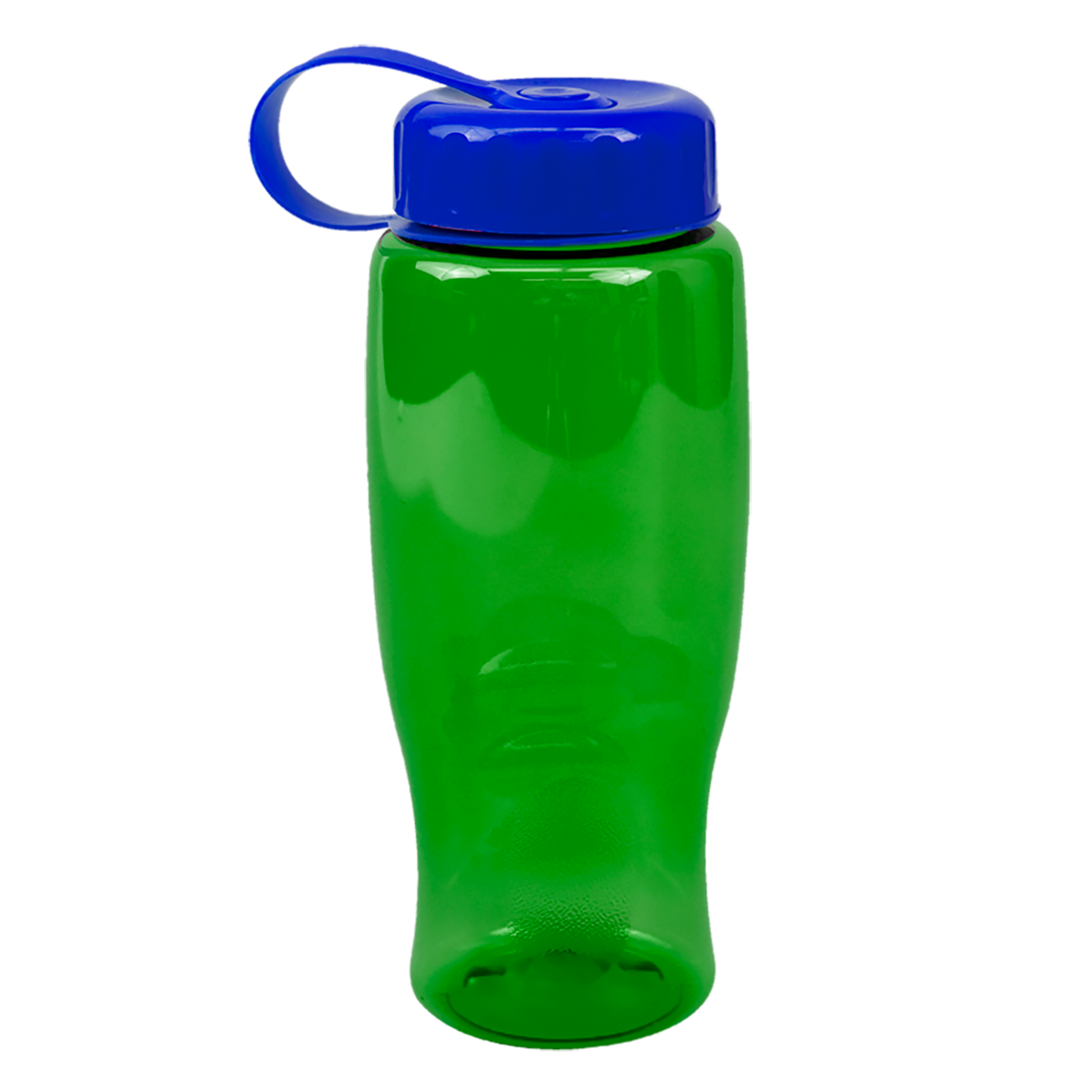 Custom logo Poly+ Bottle with Tethered Lid - 27 oz.