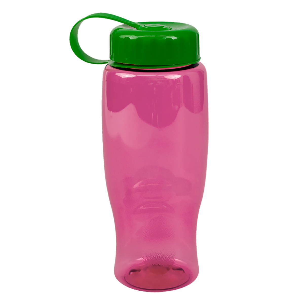 Custom logo Poly+ Bottle with Tethered Lid - 27 oz.