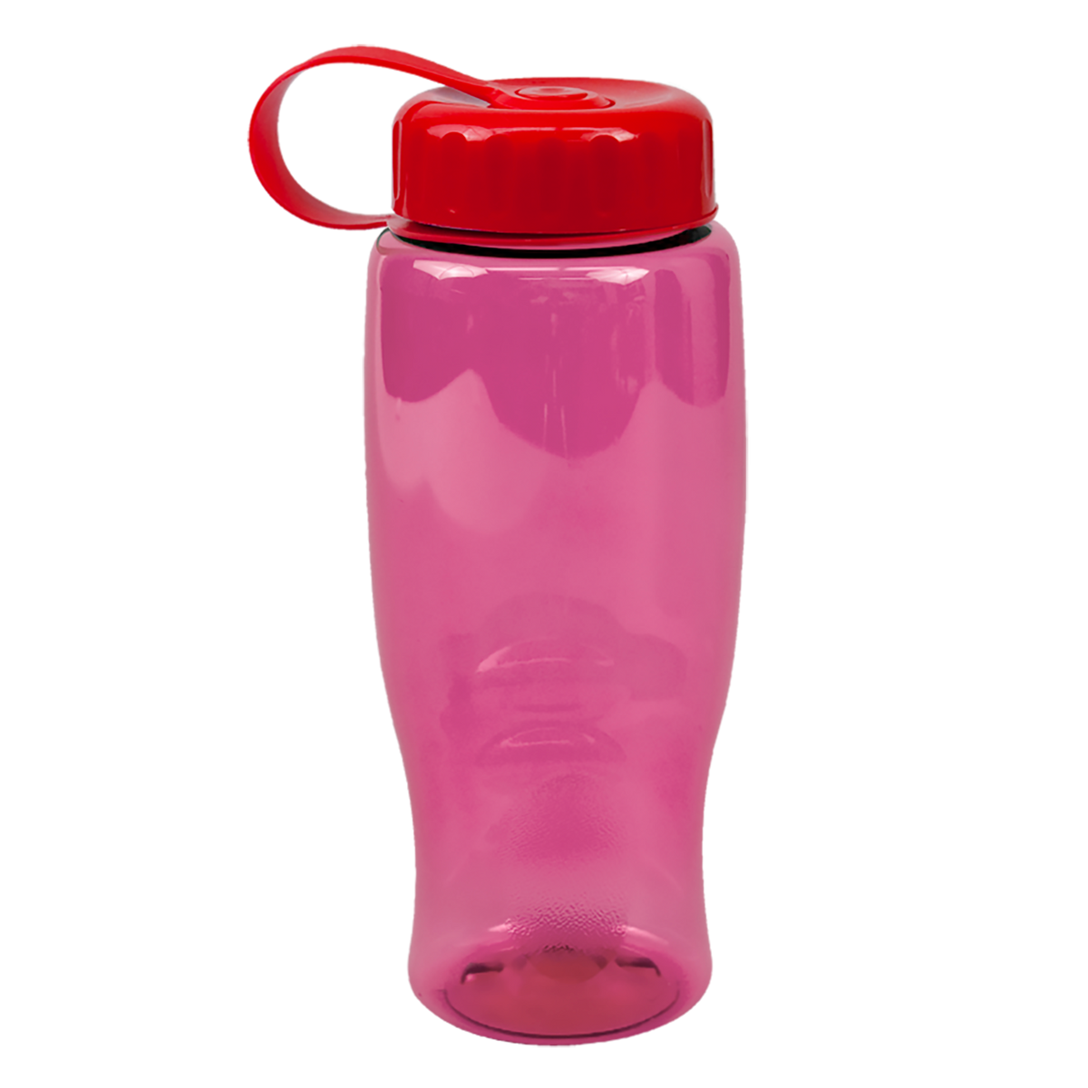 Custom logo Poly+ Bottle with Tethered Lid - 27 oz.