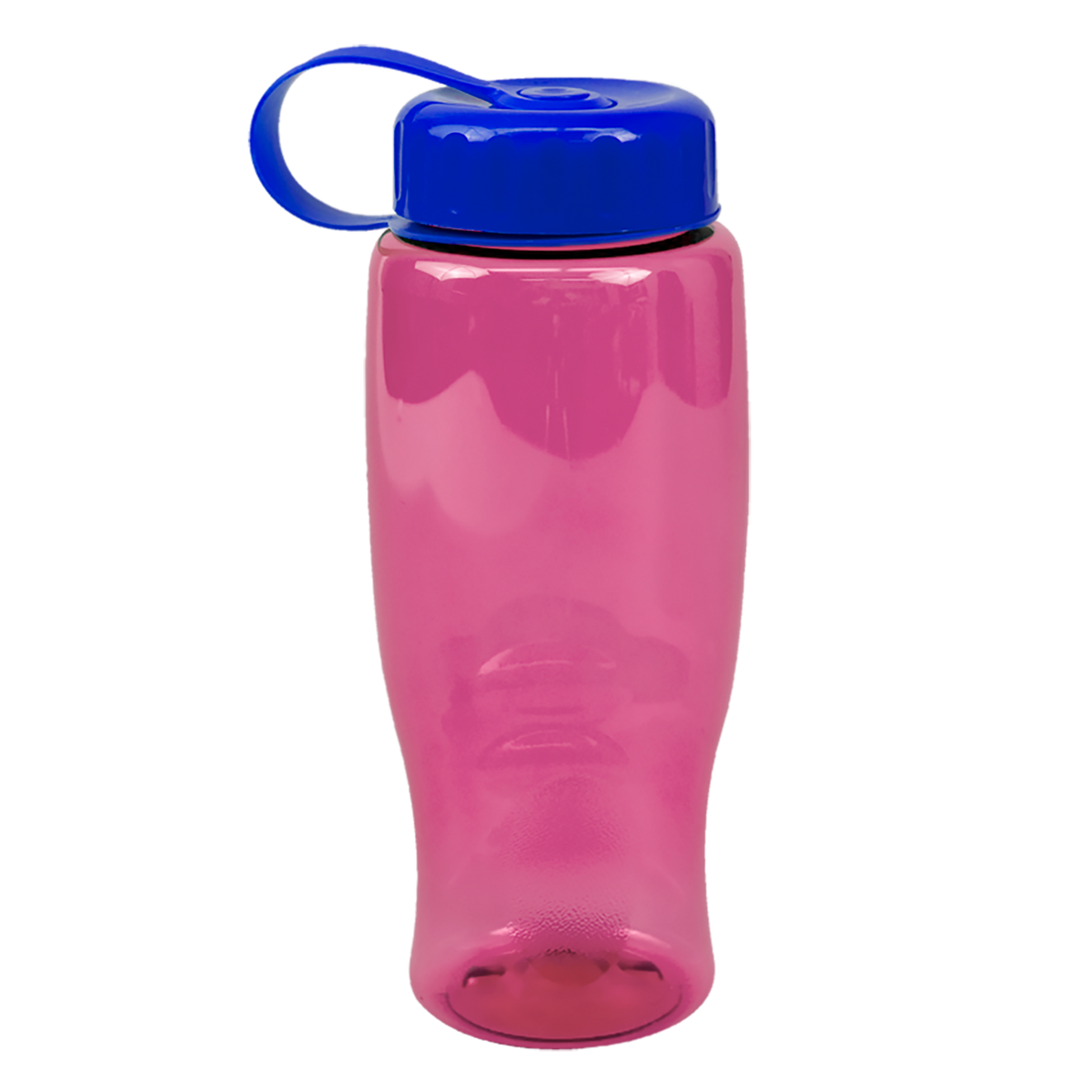 Custom logo Poly+ Bottle with Tethered Lid - 27 oz.