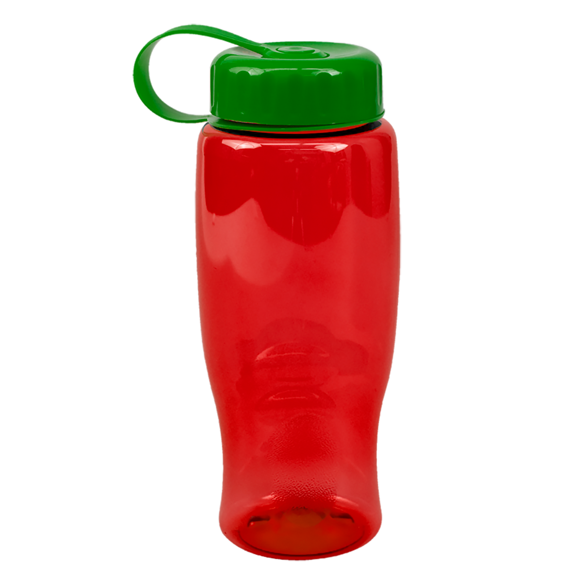 Custom logo Poly+ Bottle with Tethered Lid - 27 oz.