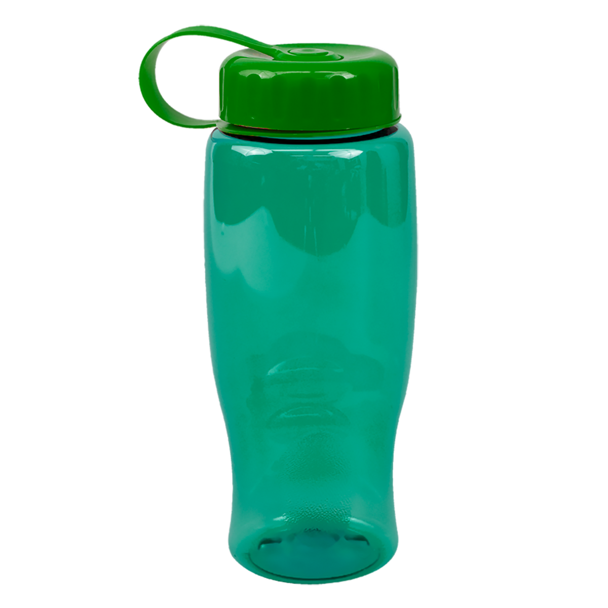 Custom logo Poly+ Bottle with Tethered Lid - 27 oz.