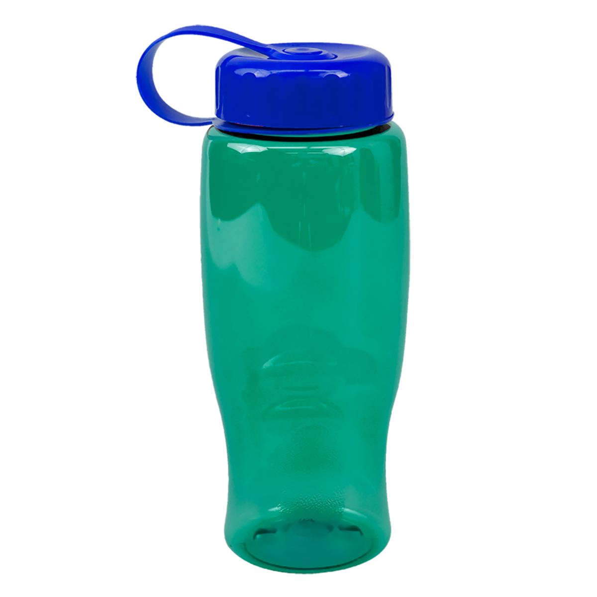 Custom logo Poly+ Bottle with Tethered Lid - 27 oz.