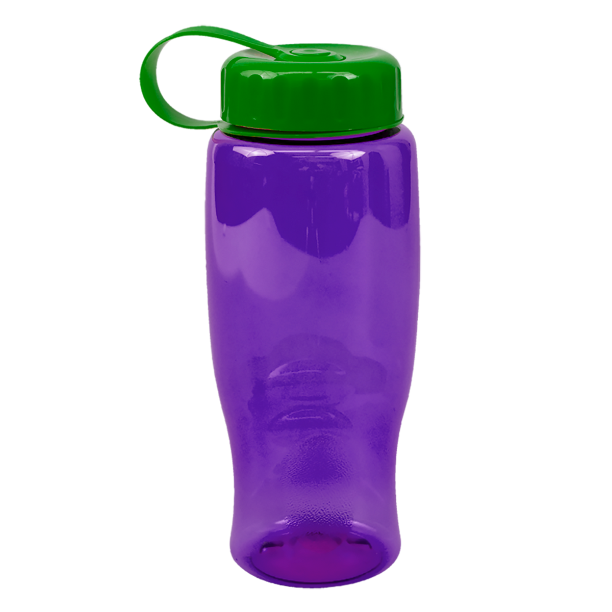 Custom logo Poly+ Bottle with Tethered Lid - 27 oz.
