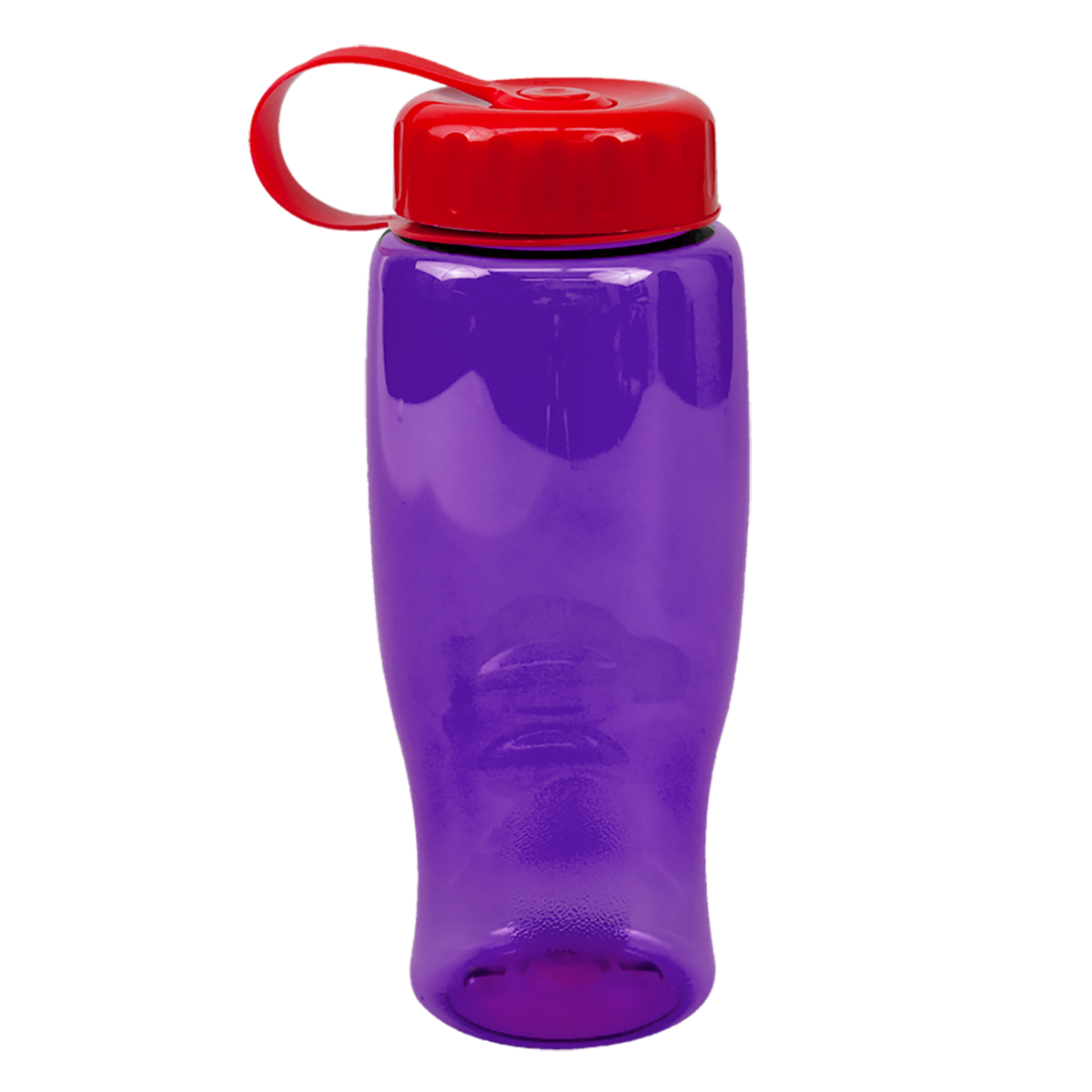 Custom logo Poly+ Bottle with Tethered Lid - 27 oz.