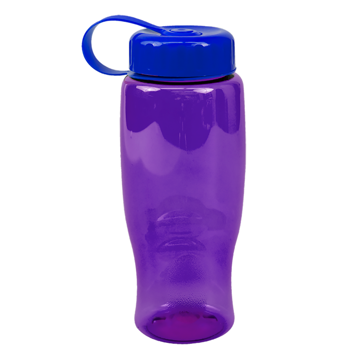 Custom logo Poly+ Bottle with Tethered Lid - 27 oz.