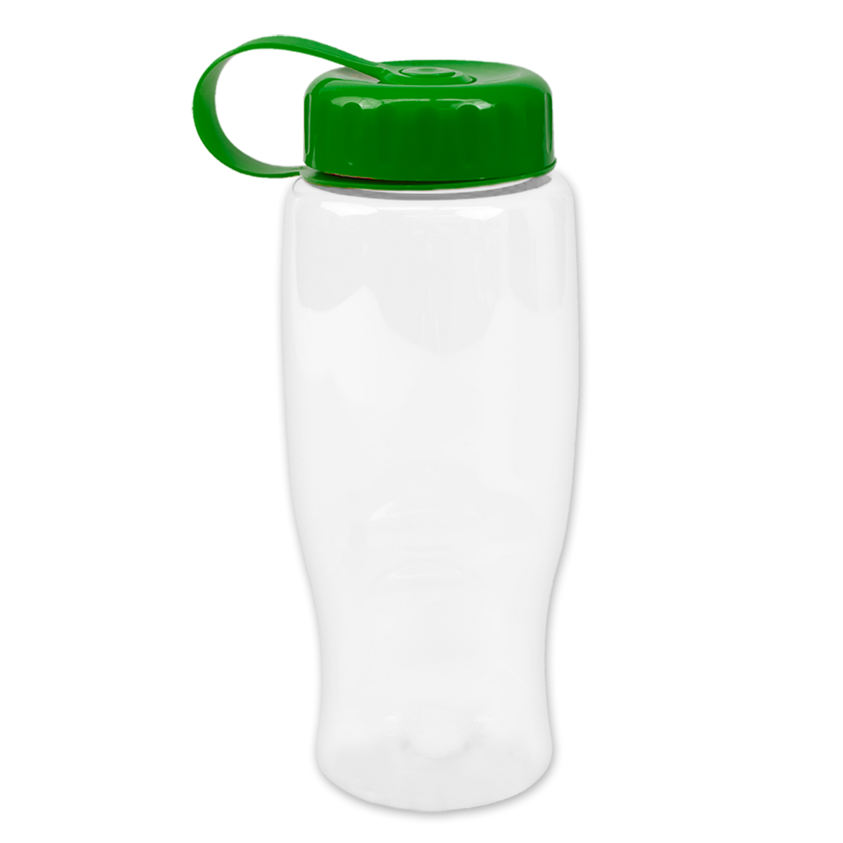 Custom logo Poly+ Bottle with Tethered Lid - 27 oz.
