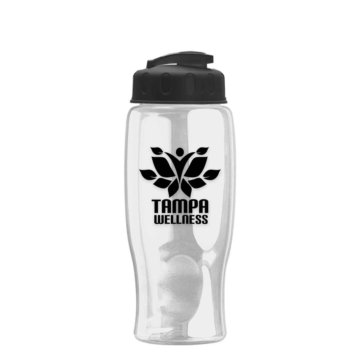 Custom logo Poly+ Bottle with Flip-Top Lid - 27 oz.