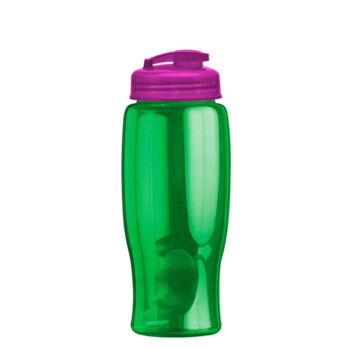 Custom logo Poly+ Bottle with Flip-Top Lid - 27 oz.