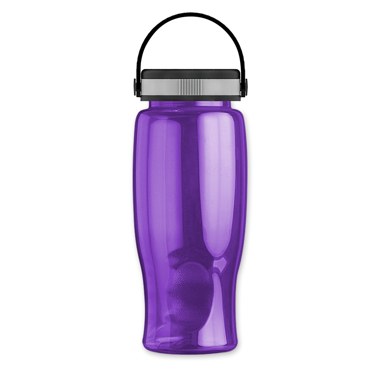 Custom logo Poly+ Bottle with Grip Lid - 27 oz.