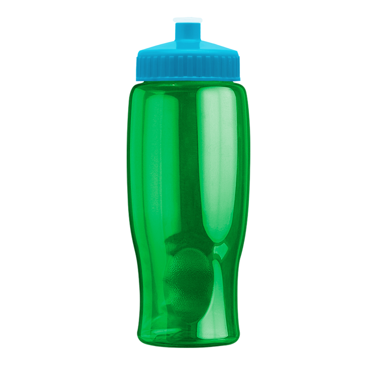 Custom logo Poly+ Bottle with Push-Pull Lid - 27 oz.
