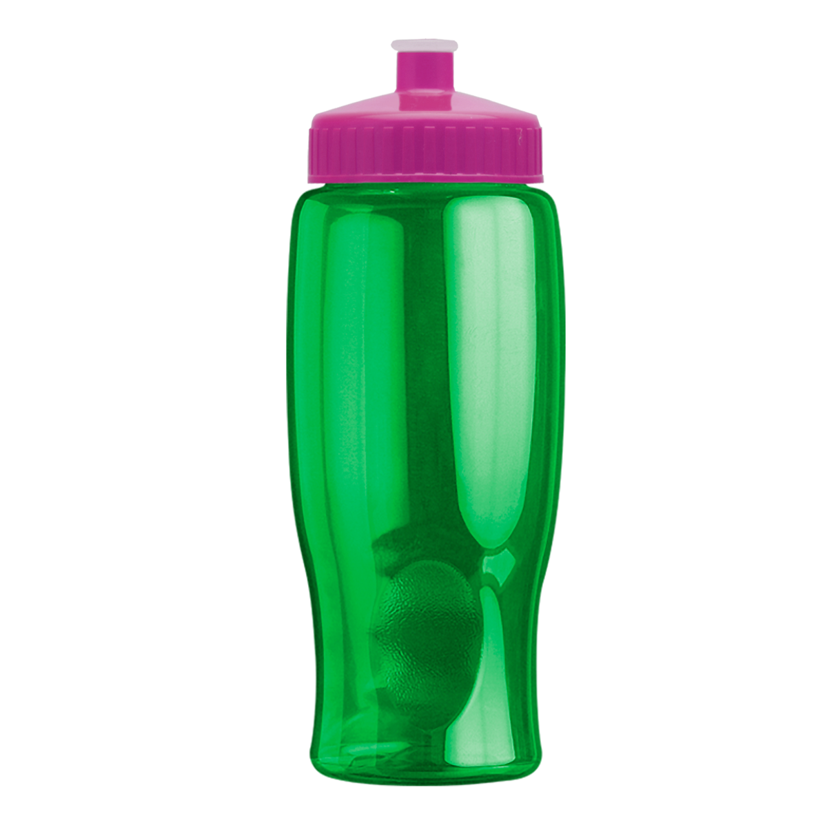 Custom logo Poly+ Bottle with Push-Pull Lid - 27 oz.