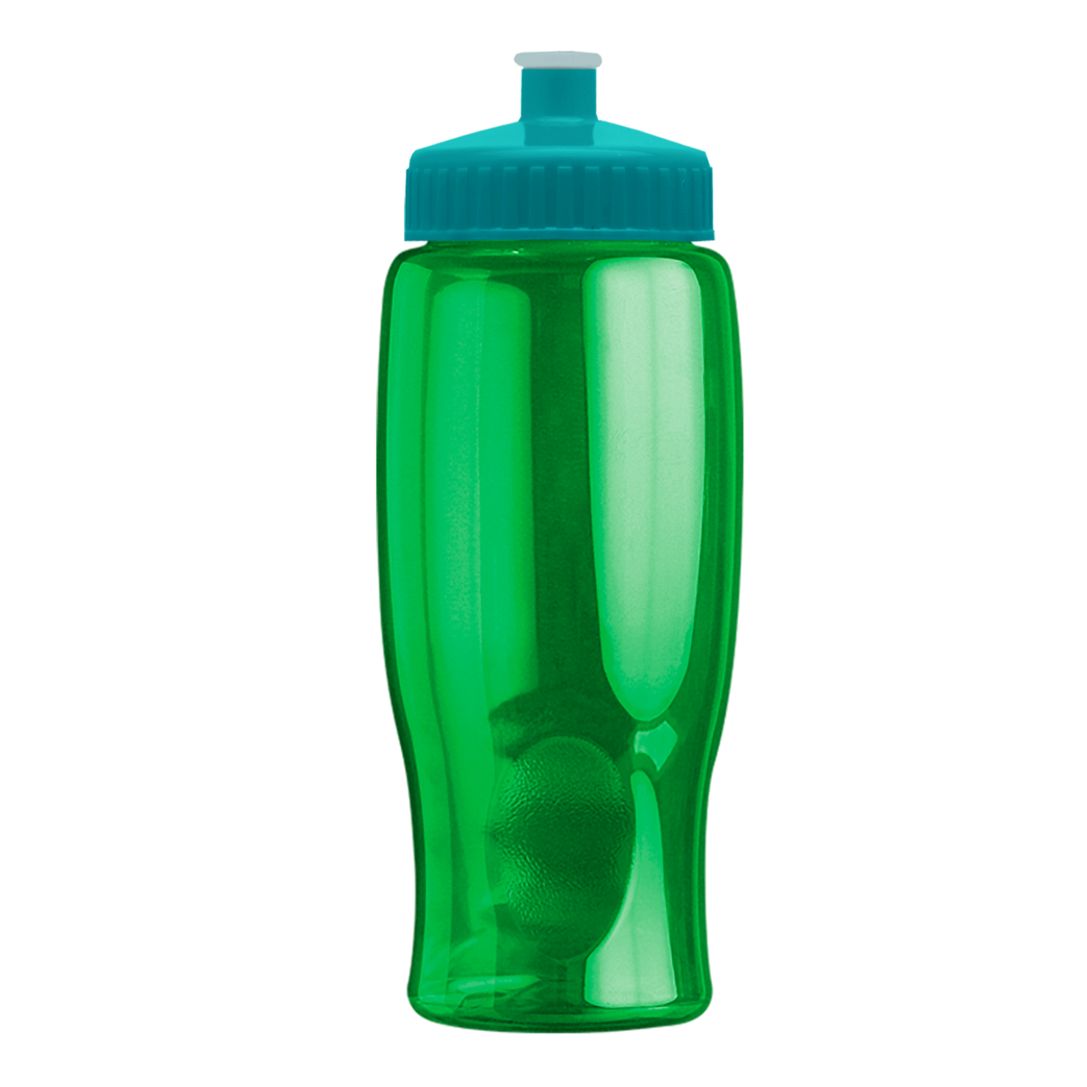 Custom logo Poly+ Bottle with Push-Pull Lid - 27 oz.