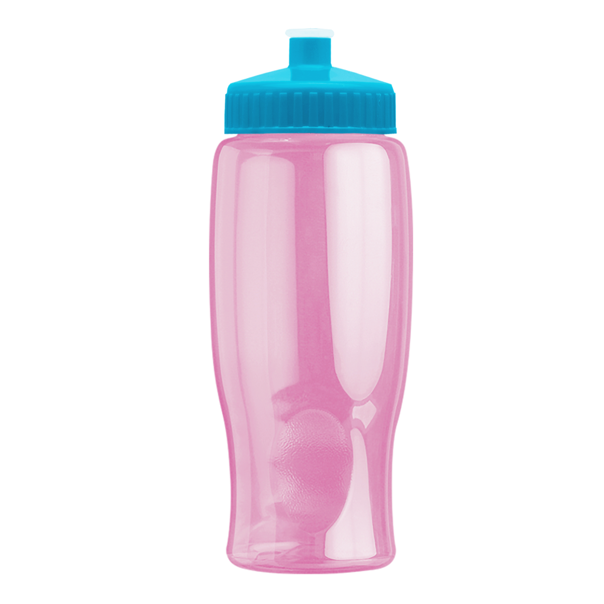 Custom logo Poly+ Bottle with Push-Pull Lid - 27 oz.