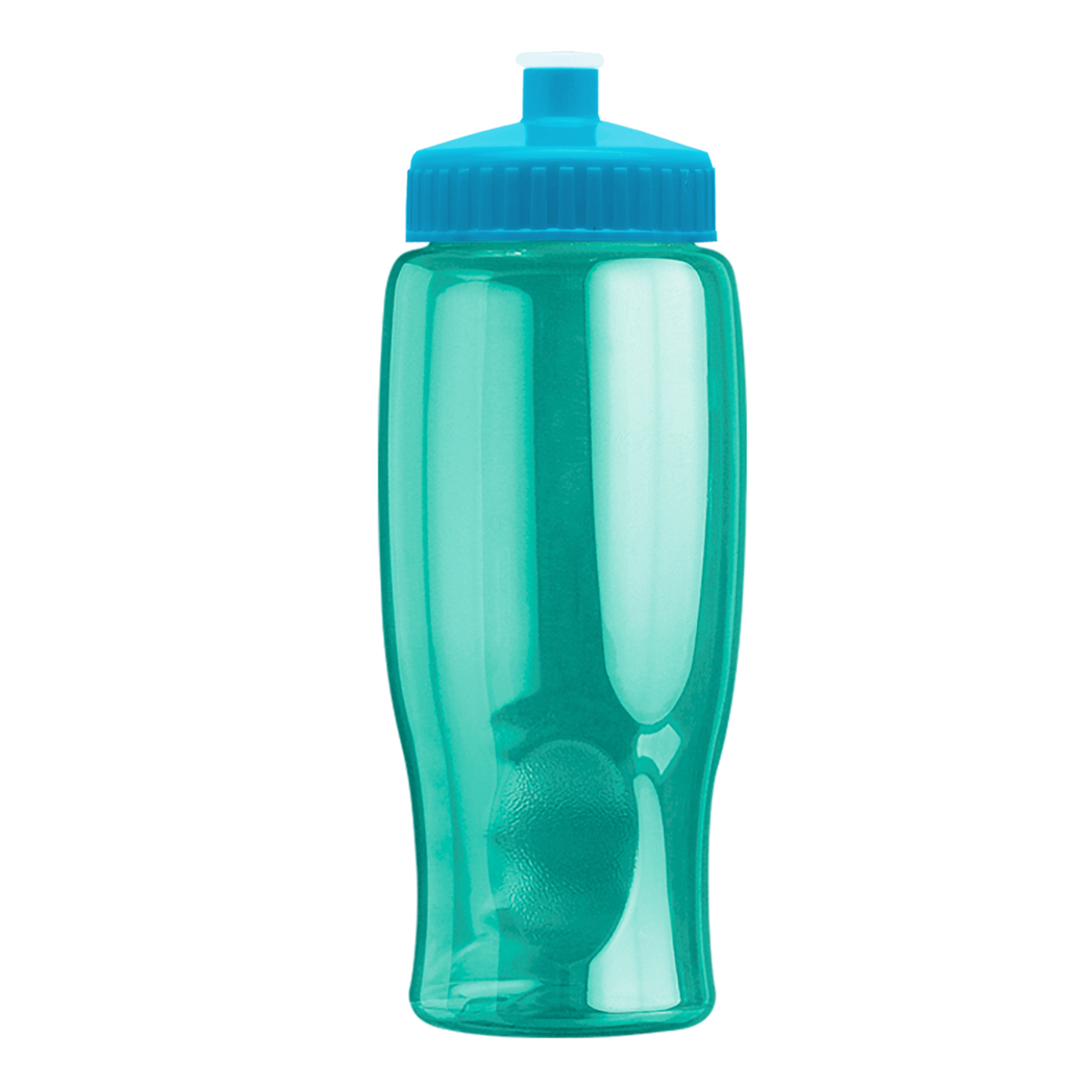 Custom logo Poly+ Bottle with Push-Pull Lid - 27 oz.